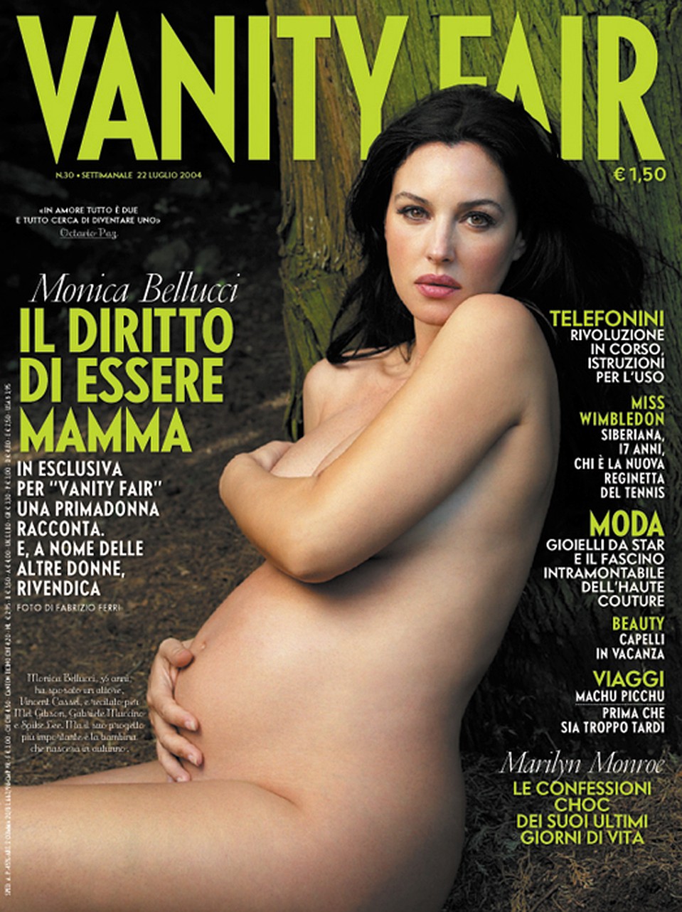 Моника Белуччи снялась обнаженной для итальянского Vanity Fair