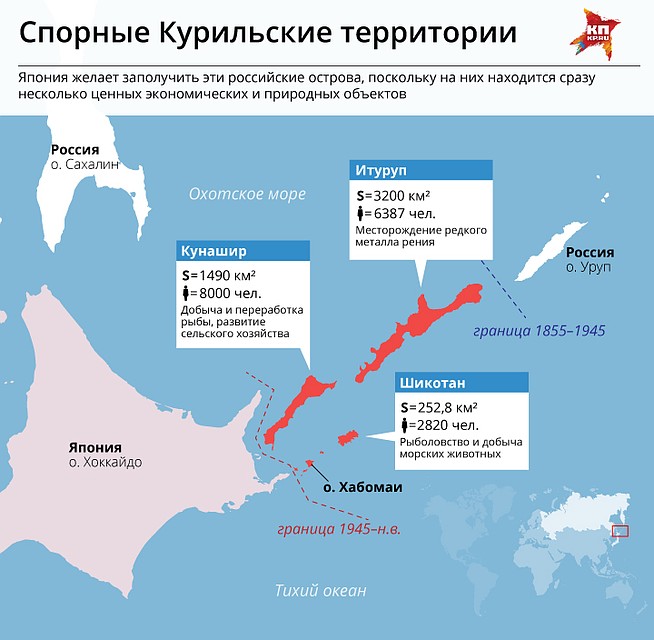 Территория Курильских островов, оспариваемых Японией. Фото: Рушан КАЮМОВ