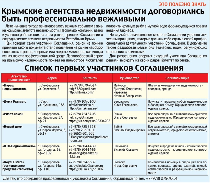 Список первых участников Соглашения.