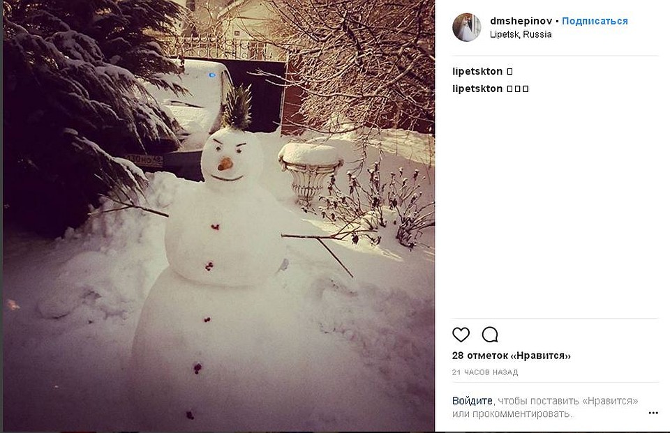 Липецк заполонили снеговики Фото: соцсети