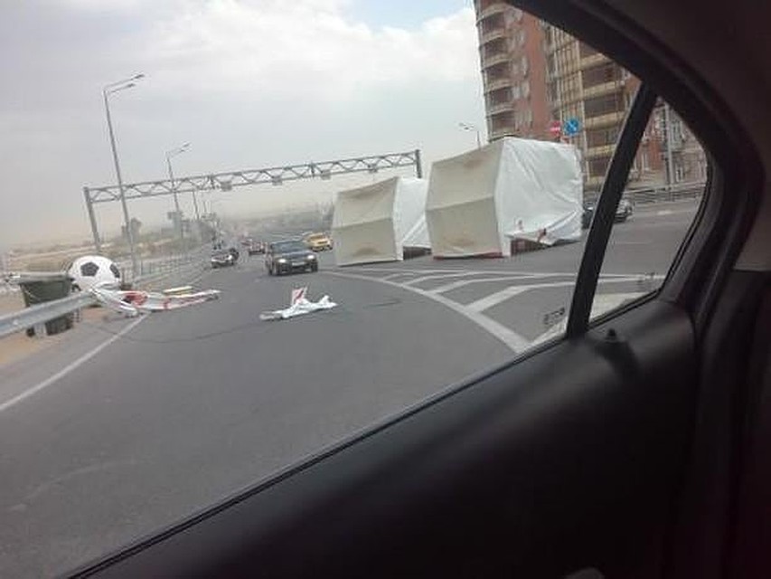 На Ворошиловском мосту. Фото: ВК "Ростов Главный - новости Ростова-на-Дону"