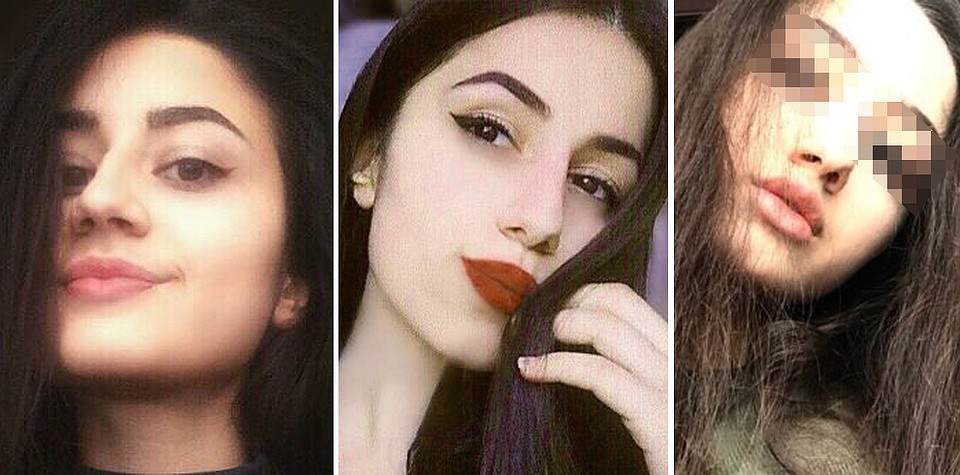Три сестры Хачатурян (слева направо): Ангелина (19 лет), Кристина (18 лет) и Мария (17 лет). Фото: Личная страничка героя публикации в соцсети