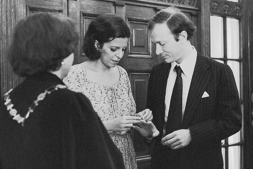 Москва. 1 августа 1978 г. Во время церемонии бракосочетания Кристины Онассис и Сергея Каузова. ФОТО Мастюков Валентин, Черединцев Валентин/Фотохроника ТАСС