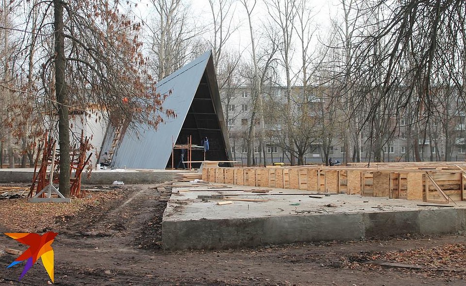 Будущий зеленый театр. Фото: Владимир ФРОЛОВ