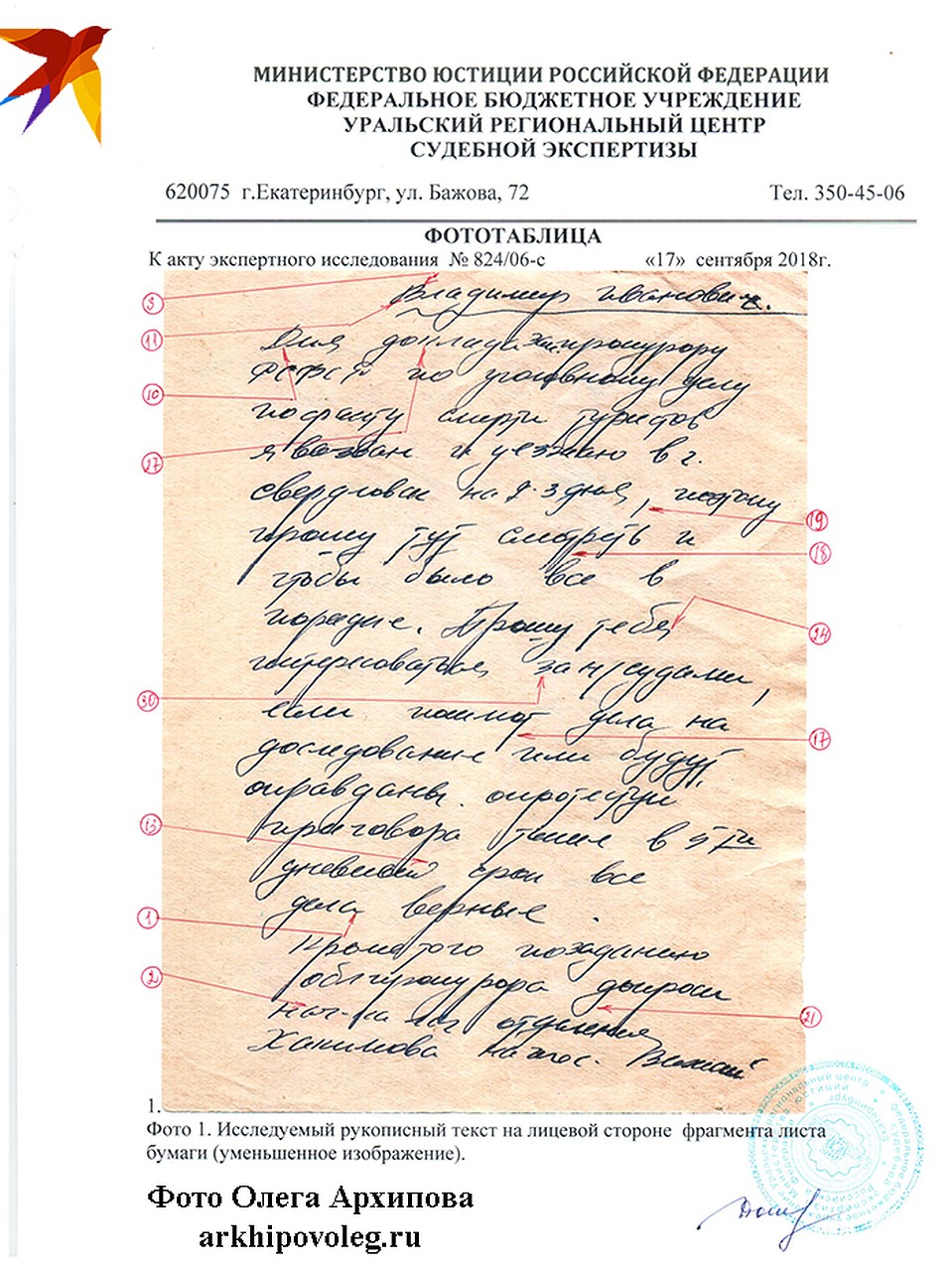 Экспертиза почерка