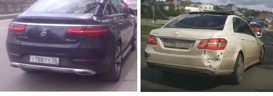 "Блатной" номер и раньше стоял на "Мерседесе". Фото: "avto-nomer" и "Номерограм"
