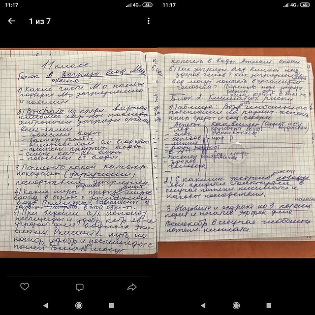 Так выглядели задания, переписанные от руки - это и другие фото получило Минобразования. Фото: TUT.BY