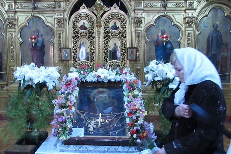 Чудотворная икона Богородицы «Одигитрия Байтальская» Фото: Леонид РЯБКОВ