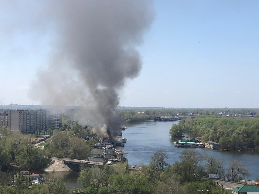 Дым было видно с разных окраин города Фото: Из личного архива