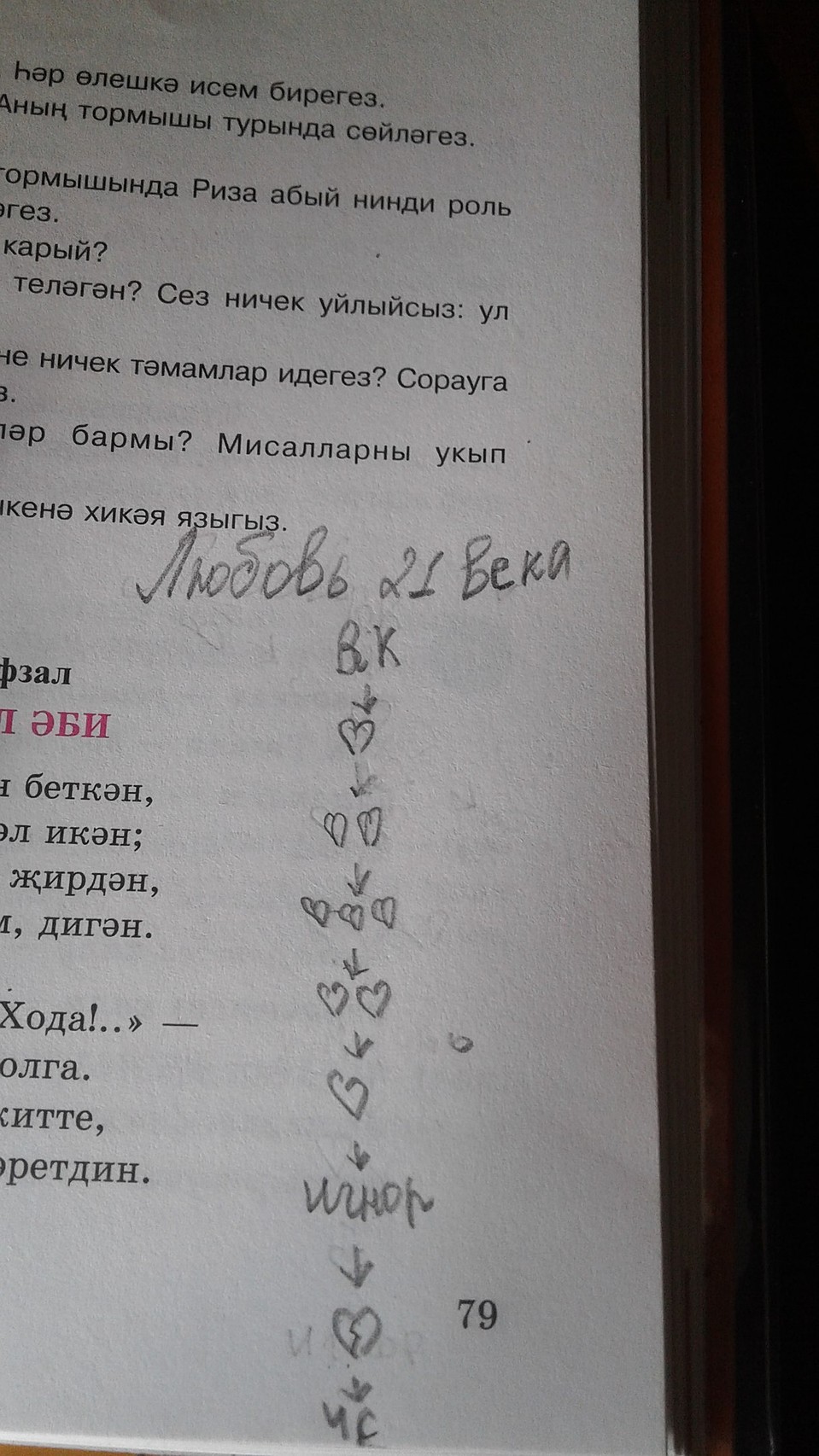 Вот такую "формулу" любви 21 века Искандер выложил на своей соцстранице. Фото: соцсети