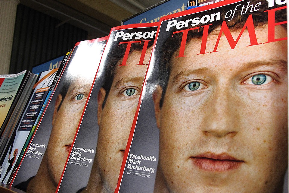 В 2010 году Цукерберг стал Человеком года по версии журнала Time. Фото: GLOBAL LOOK PRESS