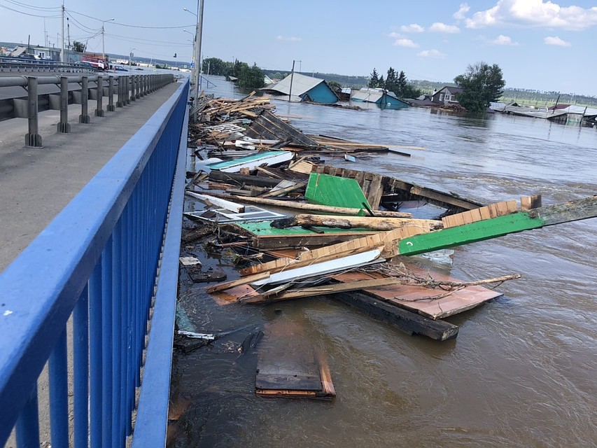 Вода начинает убывать
