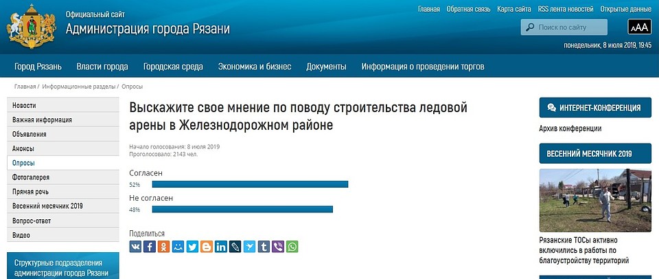 С такими результатами голосование остановили вечером первого дня.