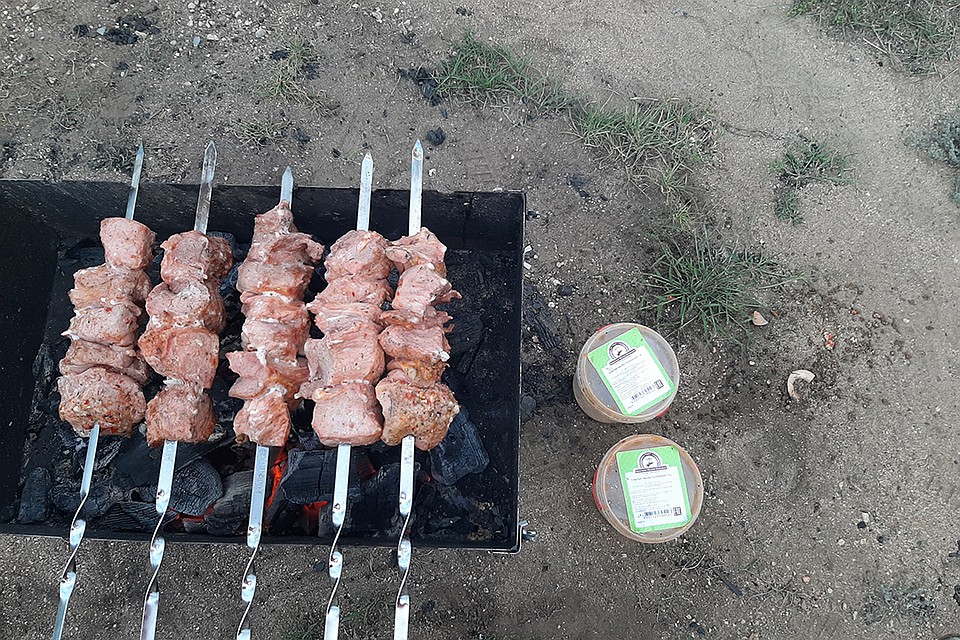 Вкусные шашлыки от "Иркутской мясной компании".