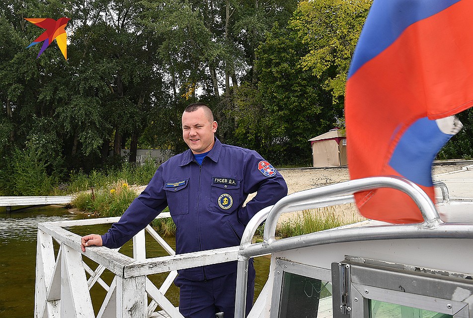 Заместитель начальника поисково-спасательного водолазного отряда ГКУ «МГПСС» Денис Гусев. Фото: Виктор ГУСЕЙНОВ