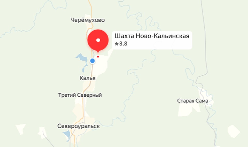 Шахта находится рядом с Североуральском. Фото: Яндекс.Карты