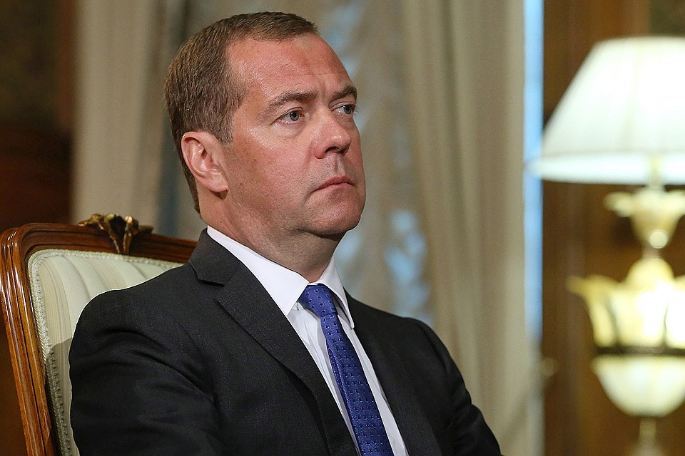 Премьер-министр правительства России Дмитрий Медведев. Фото Екатерина Штукина/POOL/ТАСС