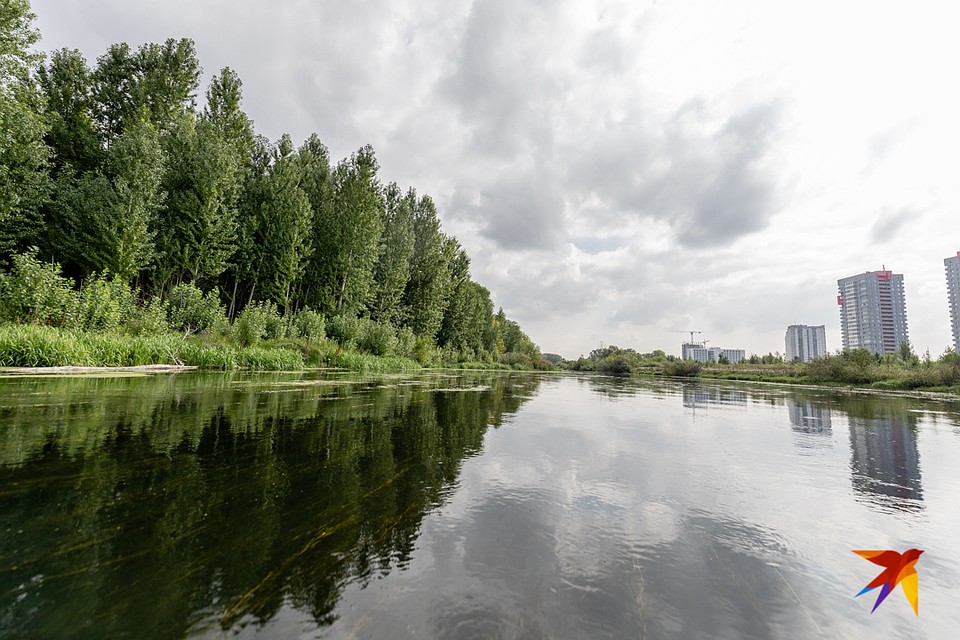 Справа — элитные новостройки по Труда. Фото: Андрей АБРАМОВ