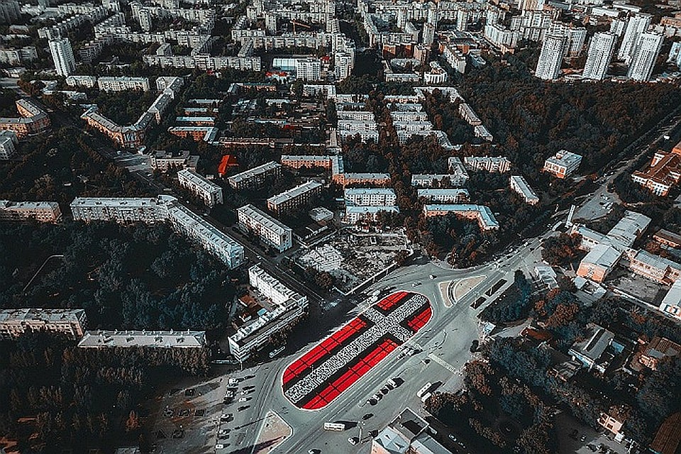 А вот так выглядела готовая работа, но долго она не прожила. Фото: пресс-служба фестиваля "Стенограффия"