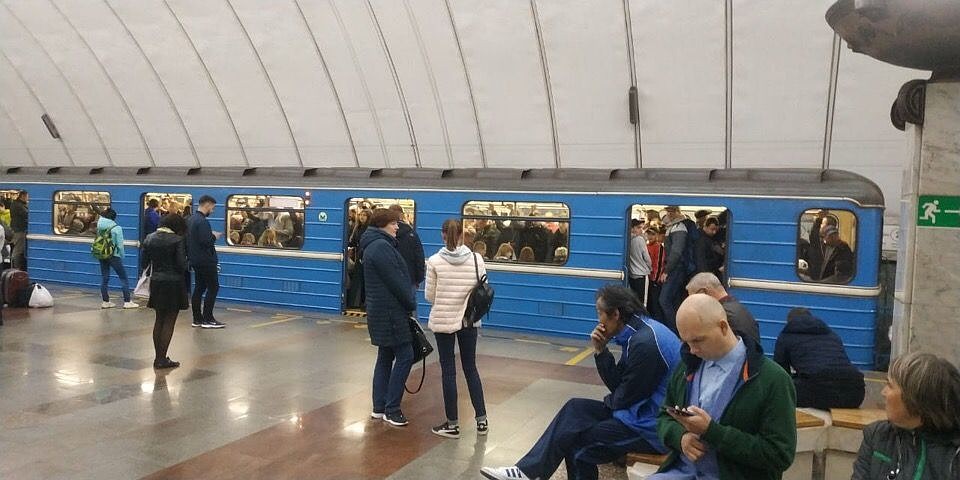 Причиной остановки движения стала поломка нового состава метро. Фото: Любовь Собянина