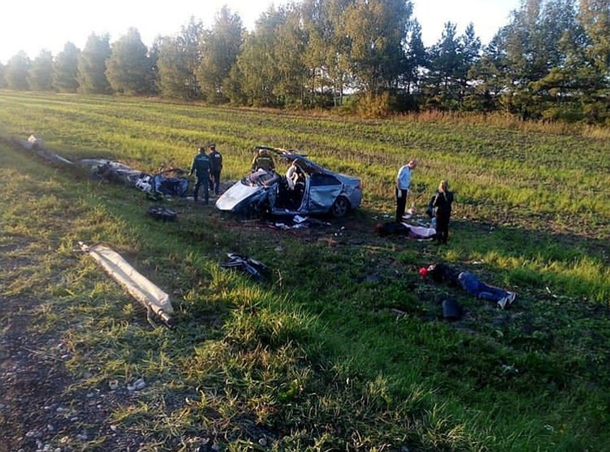 Водитель не справился с управлением на скорости и врезался в трубу Фото: соцсети