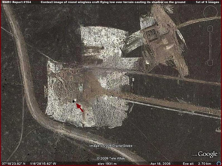 "Летающая тарелка" чуть южнее "Зоны-51".