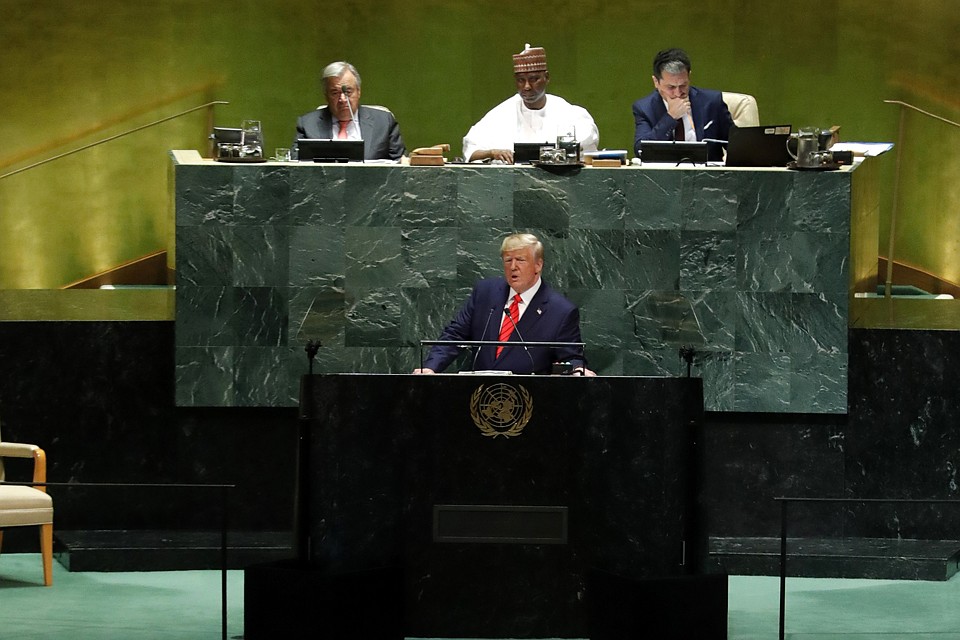 Дональд Трамп выступил на открытии 74 Генеральной ассамблеи ООН Фото: REUTERS