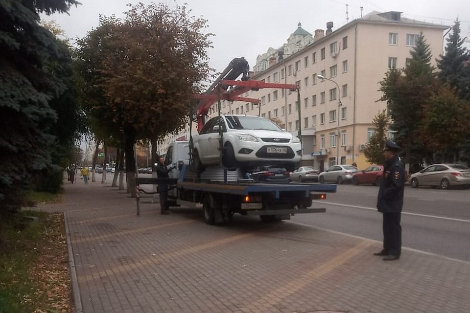 Борьба с неправильной парковкой в Липецке Фото: Пресс-служба администрации города Липецка.