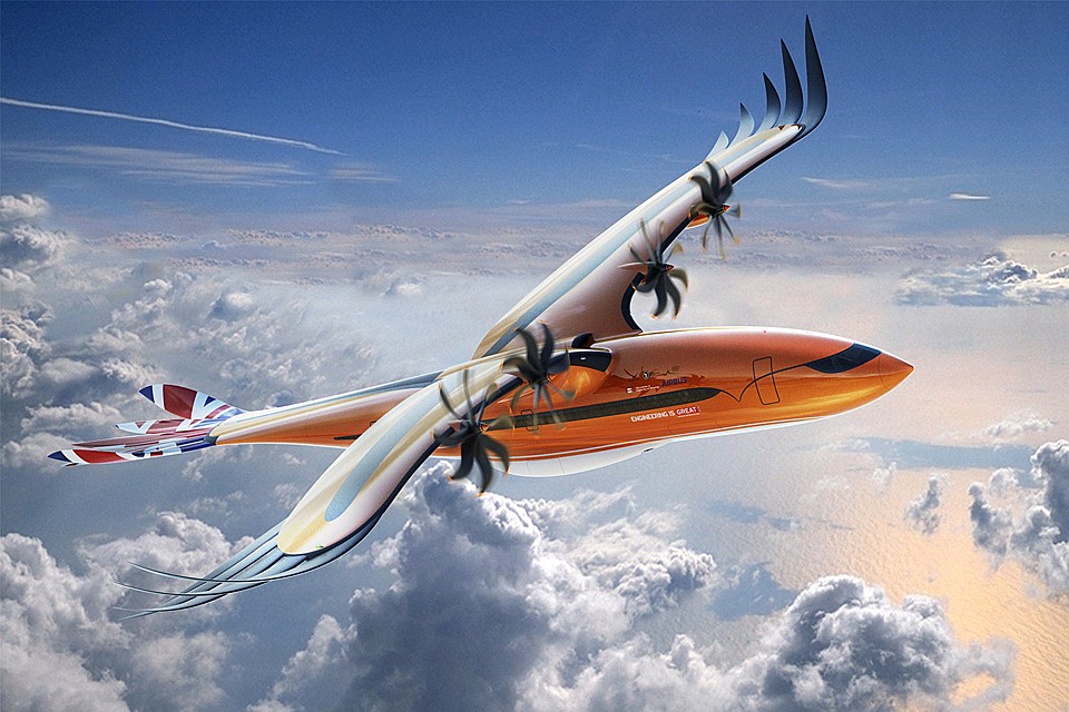 Airbus только что показал концепт самолета-птицы