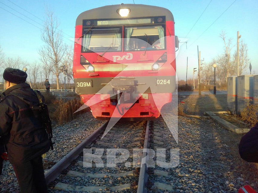 Электричка курсирует по территории предприятия. Фото: предоставлено очевидцами