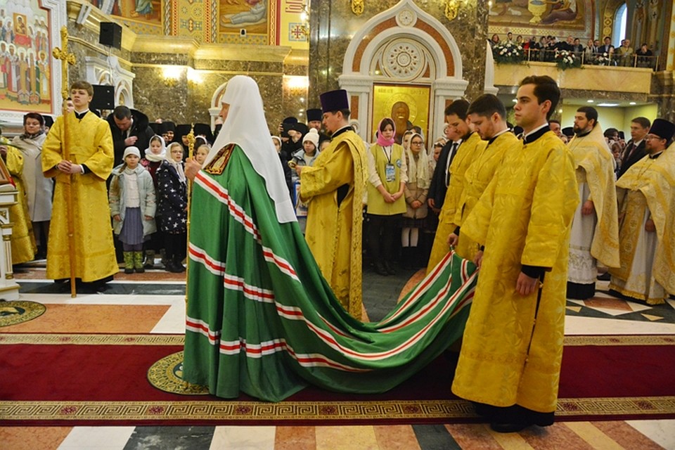 Служба прошла в кафедральном соборе Христа Спасителя. Фото: Александр КАТЕРУША