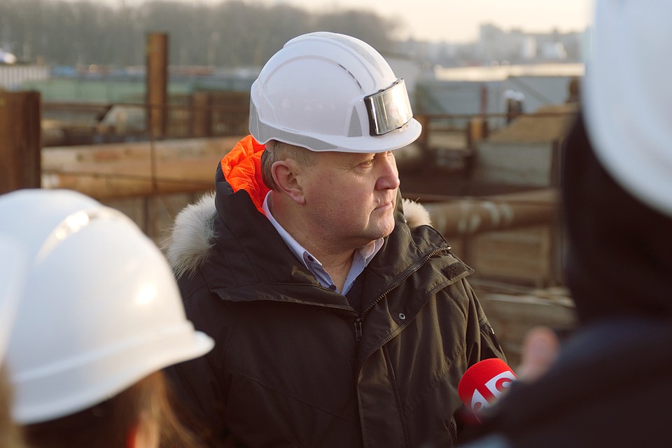 Директор тоннельного отряда №1 «Минскметростроя» Александр Ободов рассказал журналистам о работе "Алеси" Фото: Микита НЕДАВЕРКОВ