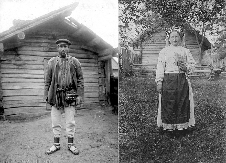 Мужчины остригали бороду и по праздникам одевали все лучшее, а женщины по таким случаям могли накрасить щеки свеклой или, наоборот, выбелить истолченной коноплей. Фото: Архив Сергея ГРУНТОВА; Книга «Белорусы в фотоснимках Исаака Сербова»