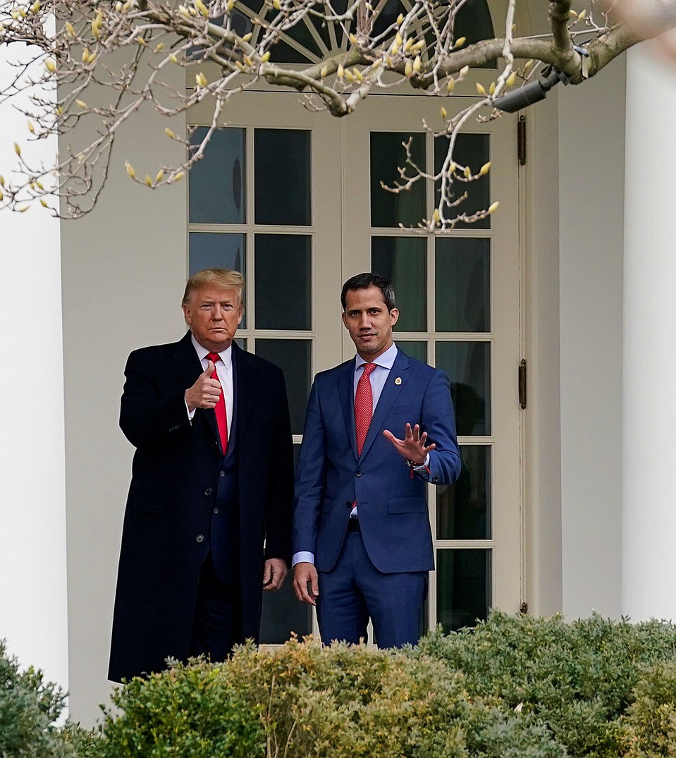 Трамп и Гуайдо перед началом переговоров в Белом доме. Фото: REUTERS