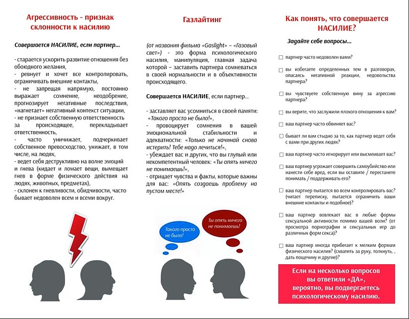 Памятка разработана проектом «Знание остановит гендерное насилие: поиск новых решений»