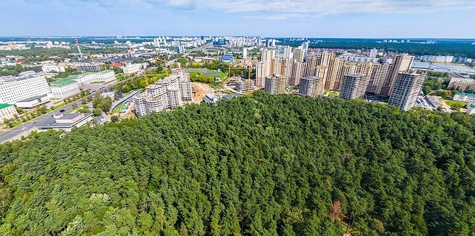 Жилой комплекс «Парк Челюскинцев» строится у самых границ огромного паркового массива в центре города.