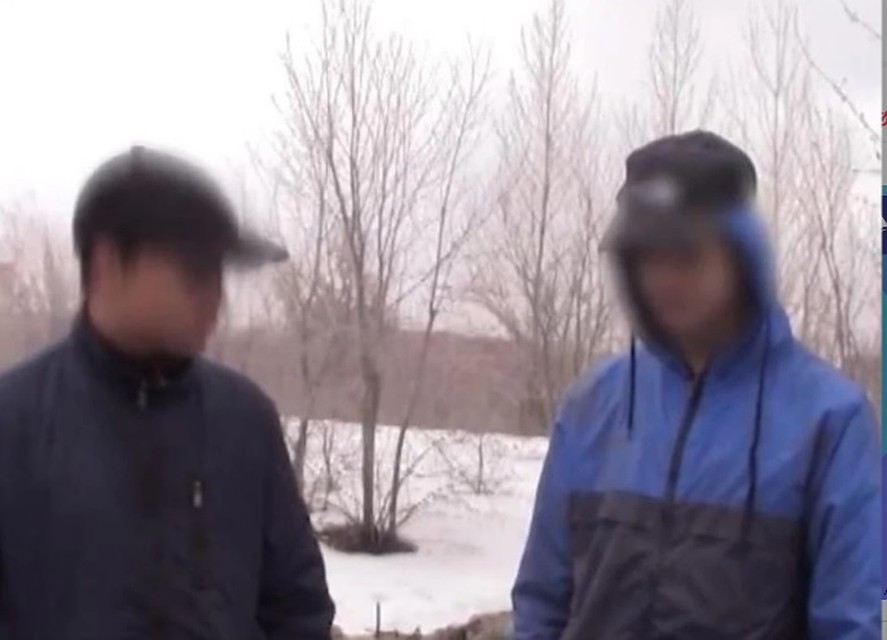 Кадр следственного эксперимента