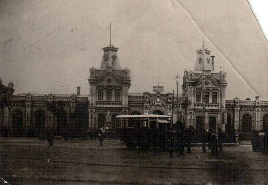 Здание минского железнодорожного вокзала. 1920-1925 годы. Фото сайта railwayz.info.