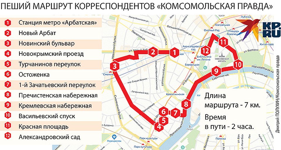 Маршрут наших корреспондентов. Фото: Дмитрий ПОЛУХИН