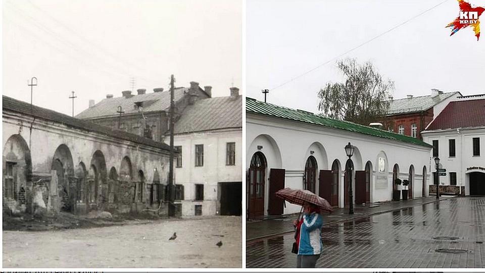 Торговые ряды в Верхнем городе на фото Михася Мицкевича и в наши дни разительно отличаются. Фото: Павел МАРТИНЧИК