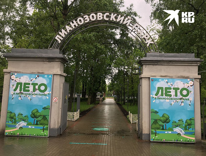 Лианозовский парк: ворота открыты, но в дождь никто не гуляет. Фото: Александр РОГОЗА