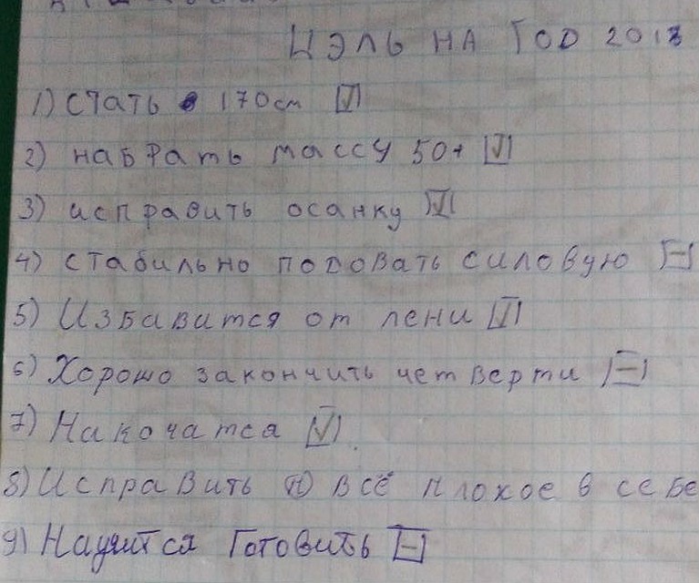 Цели, которые Аюр ставил перед собой на 2018 год. Фото: предоставлено Баярмой Балдандоржиевой