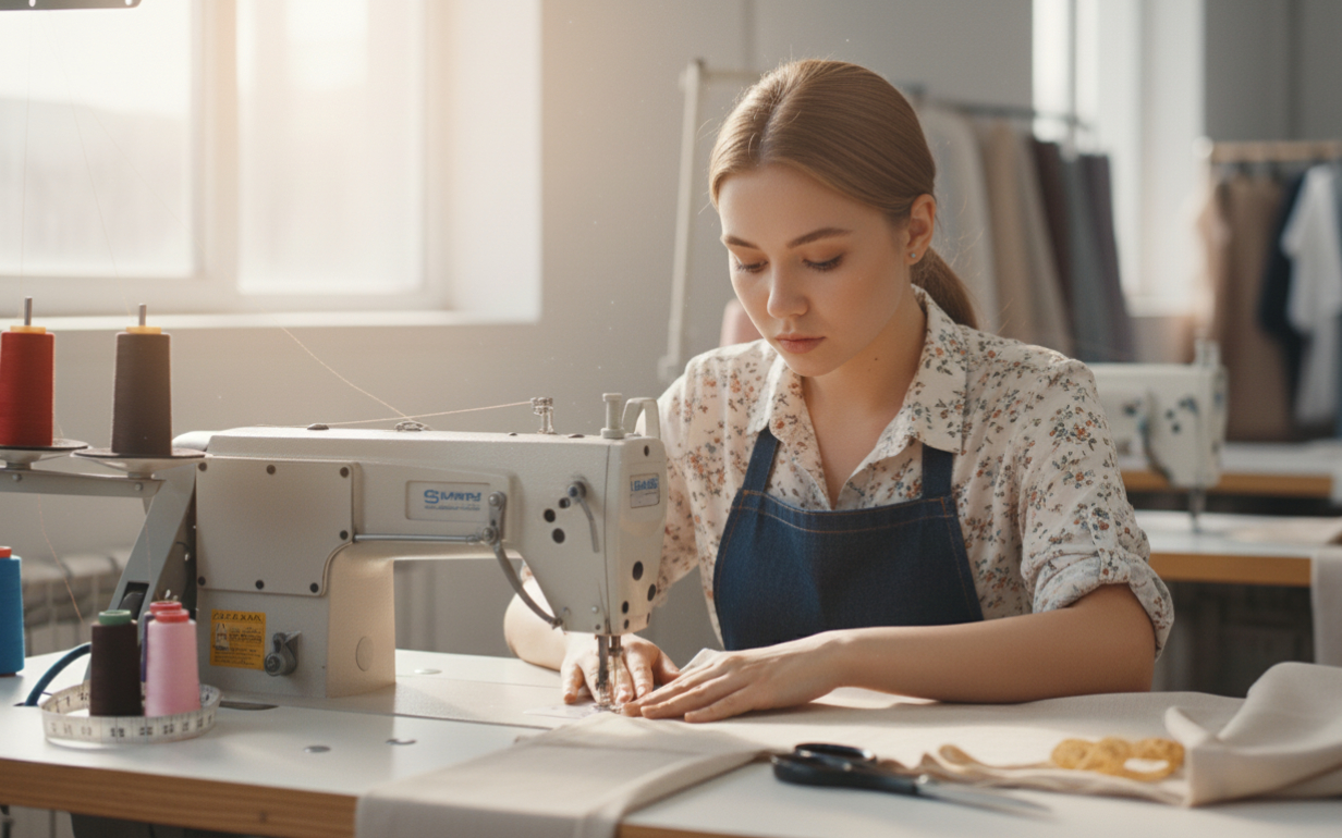 Девушка швея