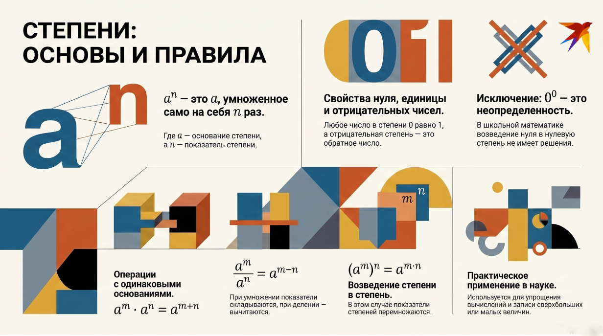 Инфографика степеней