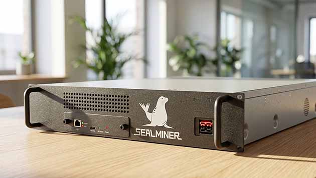 Bitdeer SealMiner A2 Pro Hydro. Фото: Ян Ляпин / Нейросеть