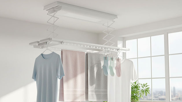 Xiaomi Mijia Smart Clothes Dryer 1S. Фото: Ян Ляпин / Нейросеть
