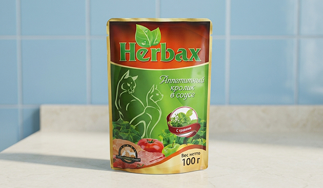 Влажный корм Herbax «Аппетитный кролик в соусе»