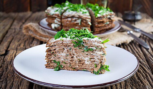 Торт из куриной печени