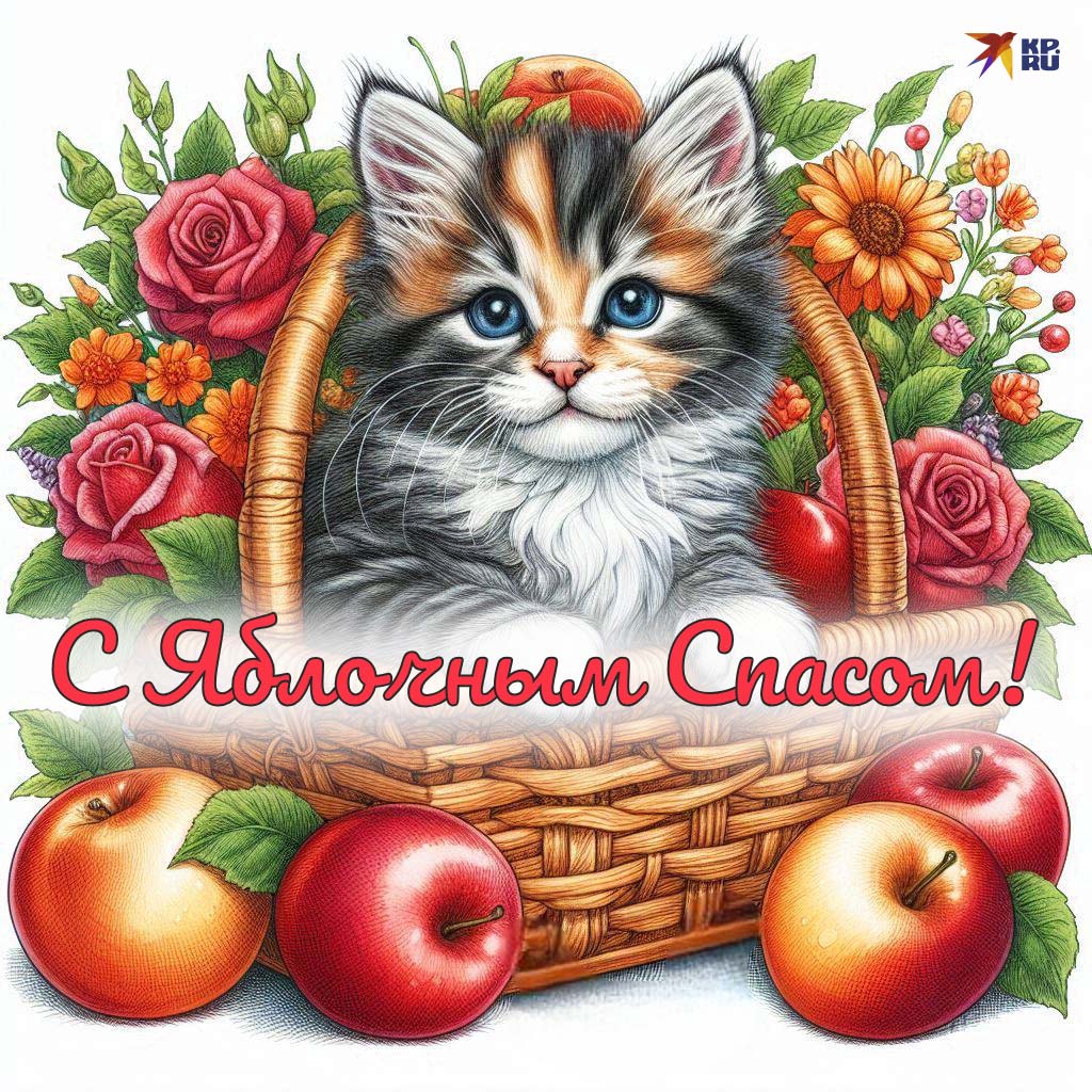 Красивые картинки с поздравлениями на Яблочный Спас