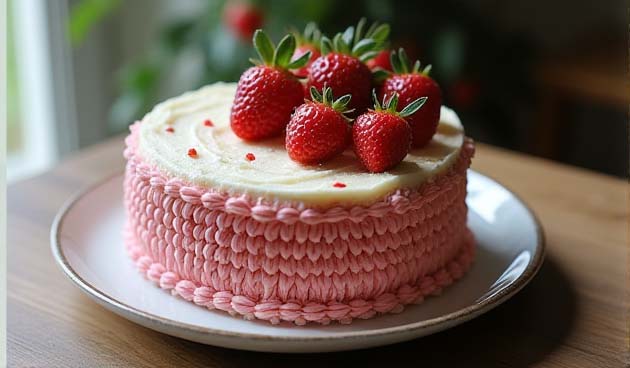 Вязаный торт